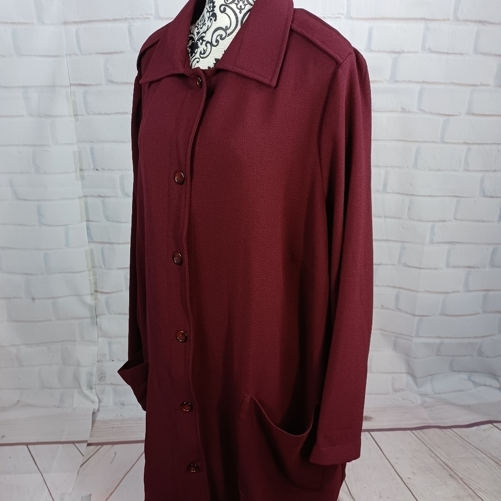 OSOS women's long sleeve stretch button front cardigan size 20 pockets NWT b24 - Picture 9 of 10